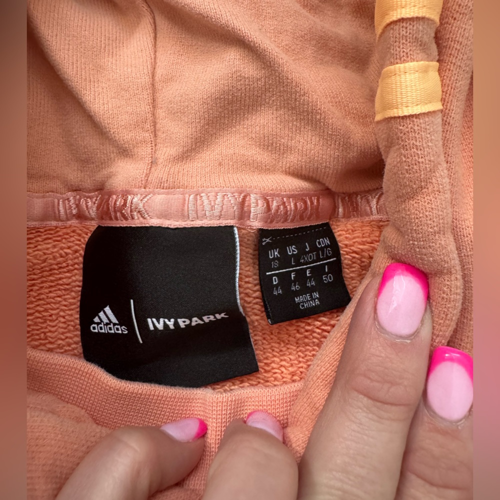 IVY PARK Dusty Rose Hooded Cropped Sweatshirt & Joggers - Picture 9 of 12